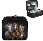 Rnyleeg Horse First Trousse d'aide Trousses de premiers soins portatives pour les entreprises Trousse médicale d'urgence moyenne pour le sac de stockage de la médecine à domicile
