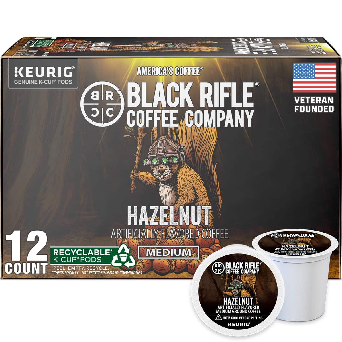 Amazon.com: Black Rifle Coffee Company Hazelnut- Medium Roast