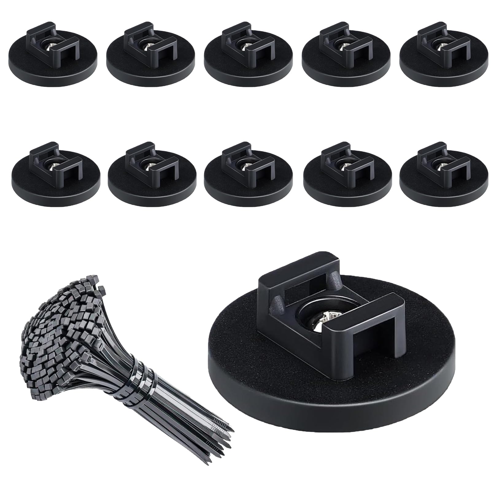 Bom_N7ang　1113 Zbad1 Zip Tie, Zbad1 Magnetic Cable Tie Holder, Magnetic