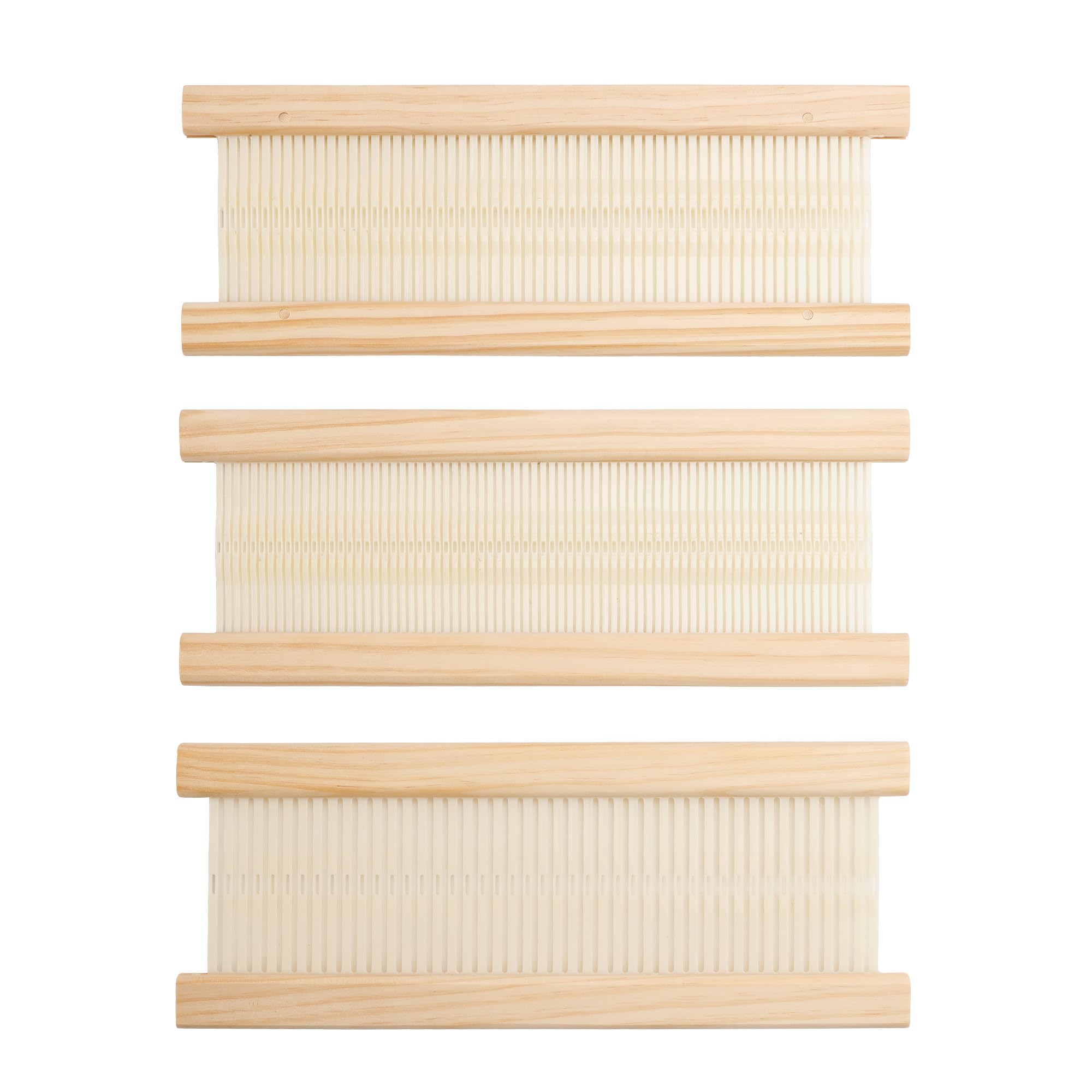 WILLOWDALE 3pcs Weaving Heddle Shed Stick for Weaving Loom Kit, 12 Inches Heddle with 45/60/75 Sticks, Weaving Tool Frame Loom Accessories Arts & Crafts Supplies