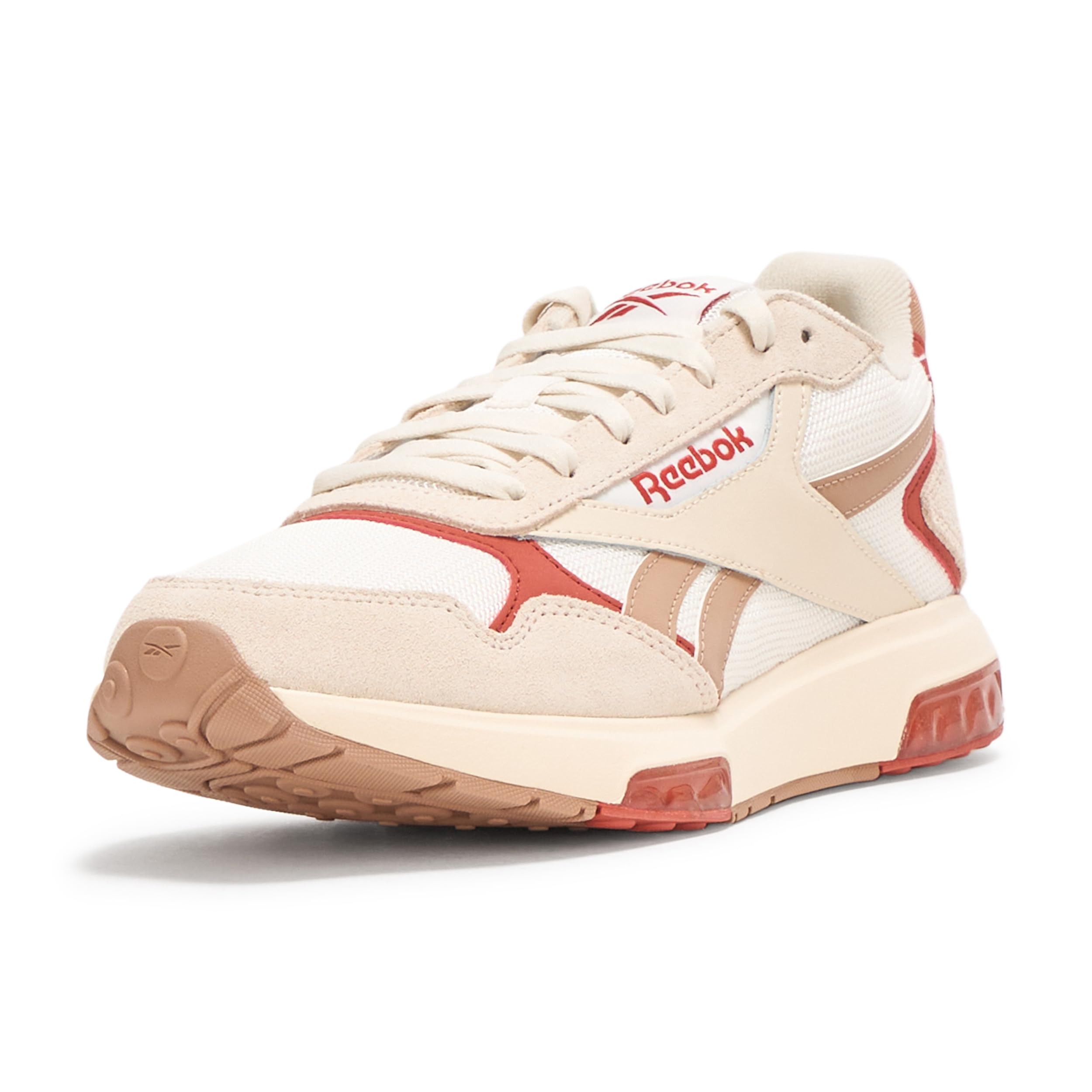 Reebok Unisex Children's Glide DMX Trainers, Chalk Hoop Red Earth, 7.5 UK
