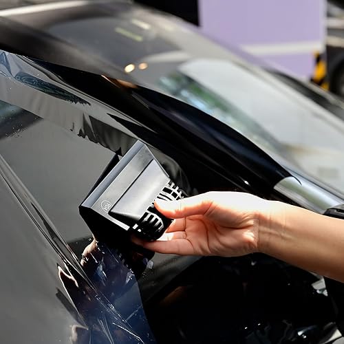 Miniatura 6 de FOSHIO Escobilla de goma PPF con mango antideslizante para limpieza de ventanas, puerta de cristal de ducha, escobilla de goma para parabrisas,