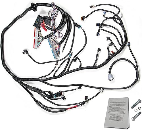 LS Arnés de cableado Drive por Cable 5.3, ls Arnés de cableado independiente 4L60E DBC, para 1997-2006 LS1 4.8L 5.3L 6.0L, EV1 - Enchufe de jeringa