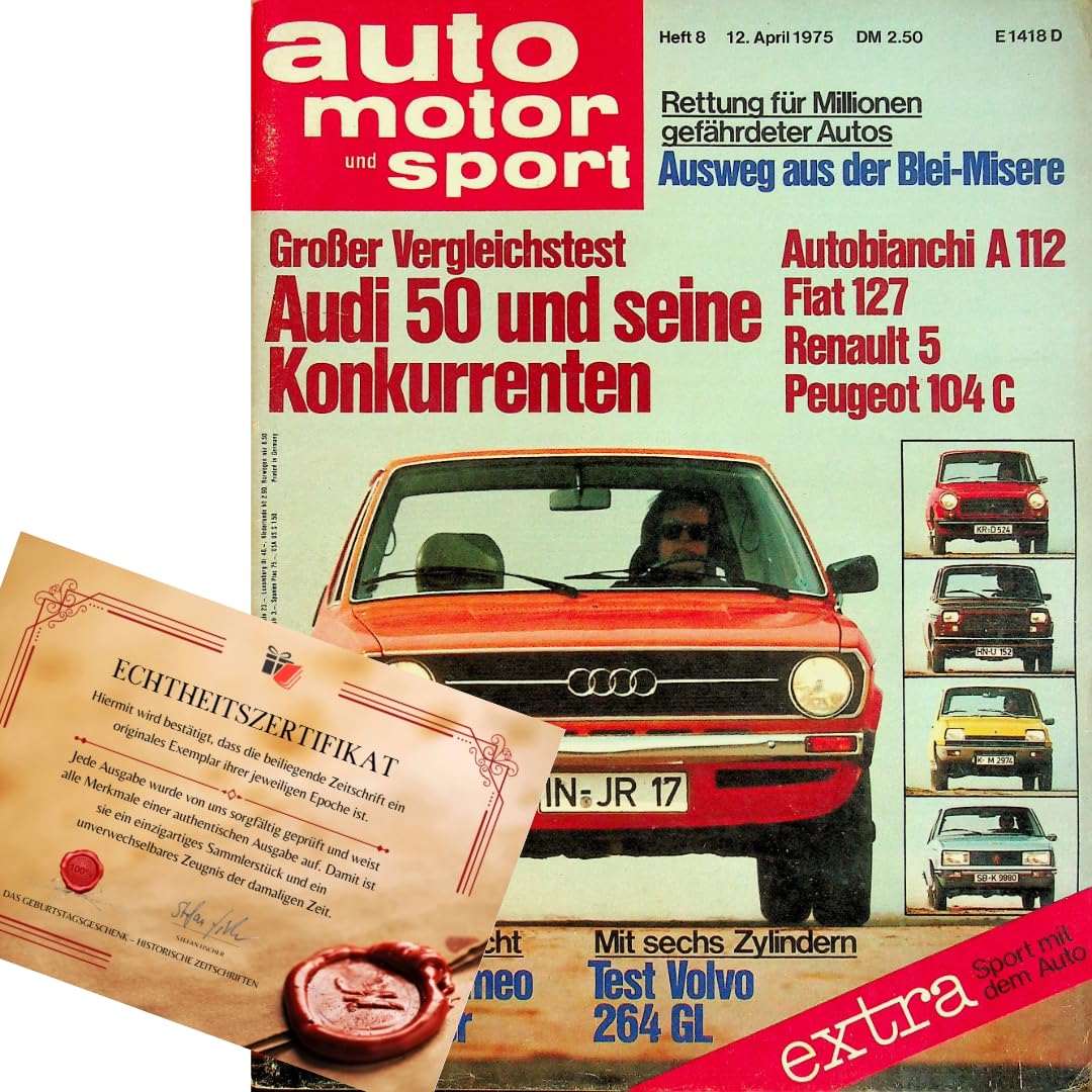 Echte, historische Autozeitschrift vom Jahr der Geburt ab 1957 bis 2008 - Echtheit durch Zertifikat garantiert - Personalisiertes Geschenk Mann Papa Onkel Freund Kollege