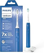 [35% off] Philips Sonicare 4100 Electric Toothbrush, Sonic Toothbrush with Two Intensity Levels, Pressure Sensor and Timer, Azure Blue, Model HX3681/27Philips Sonicare 4100 Electric Toothbrush, Sonic…