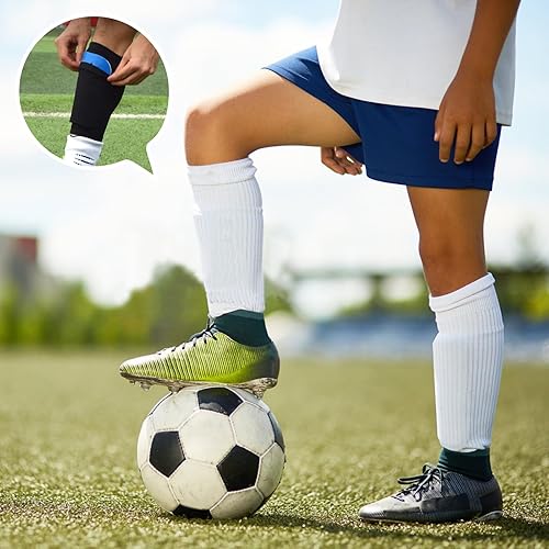 Miniatura 9 de Artibetter 2 pares de espinilleras para niños, equipo de fútbol perforado para niños y niñas