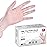 Schneider Clear Vinyl Exam Gloves, 4-mil, Medium 50-ct Box, Latex-Free, Disposable Gloves, Medical Gloves, Cleaning Gloves, Food Prep Gloves, Food Safe Rubber Gloves, Powder-Free, Non-Sterile