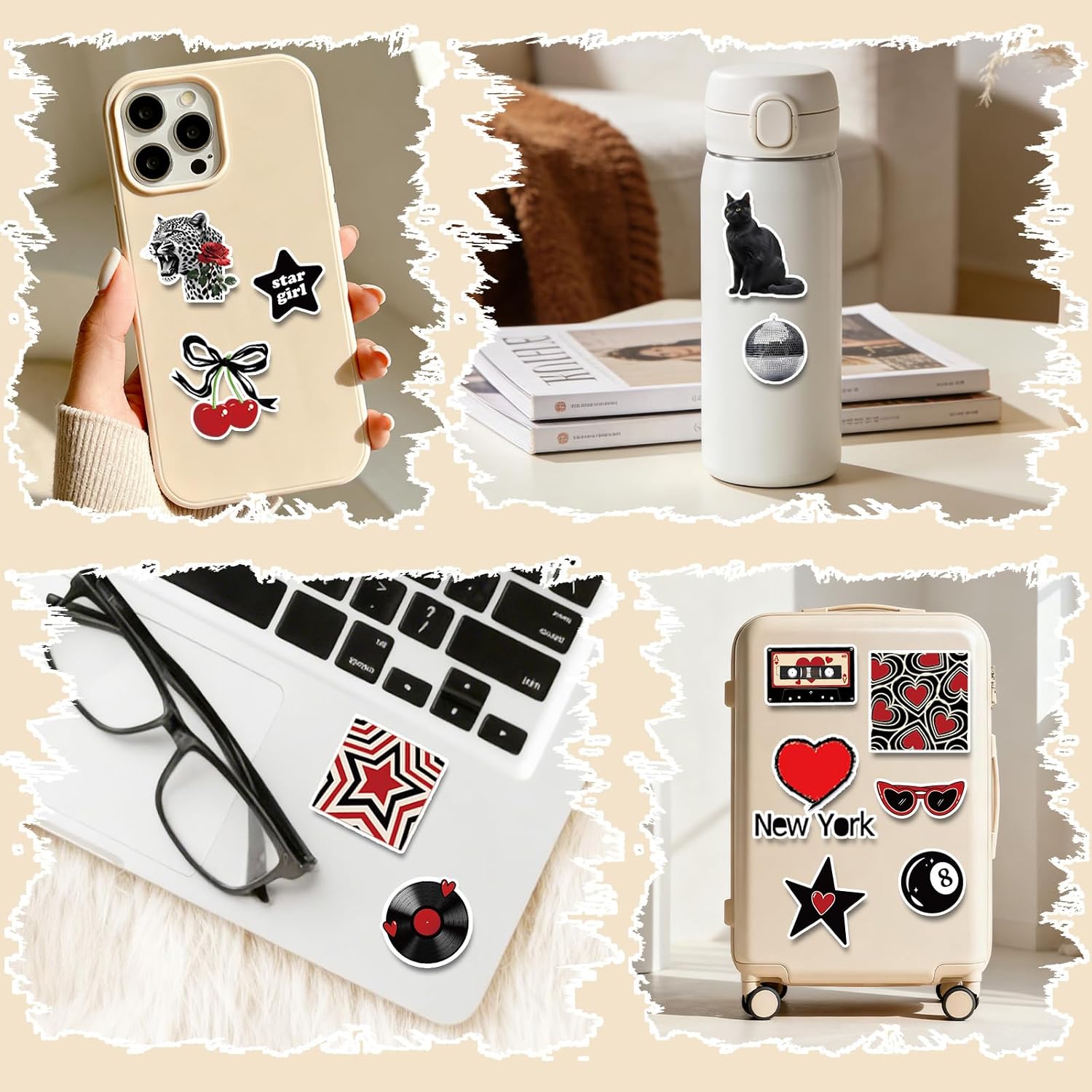 Downtown Girl Stickers - 50 Pcs Y2K Gift for Women Adults Teens image 3