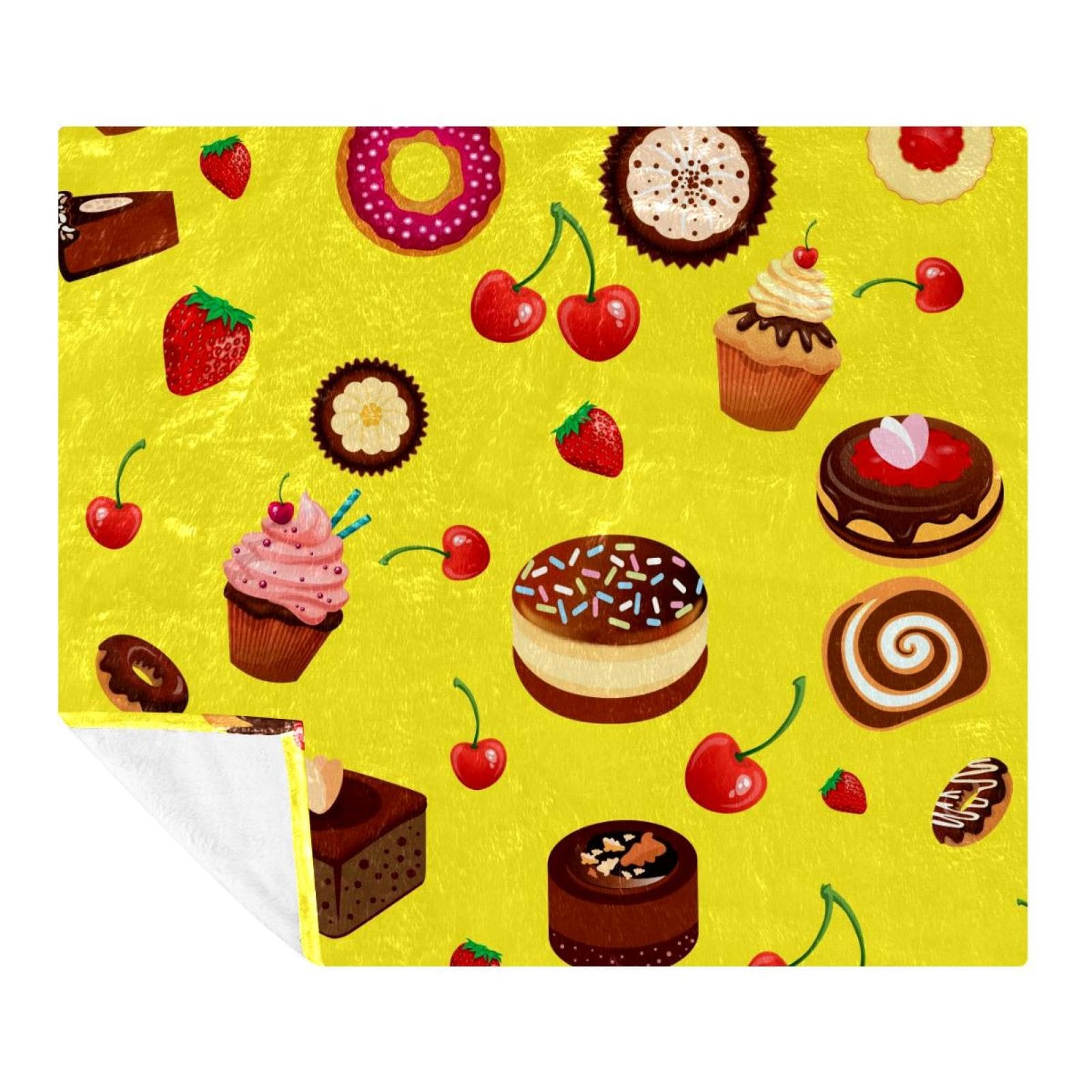 Couverture microfibres 150x200 plaid beignet doux pour lit et canapé