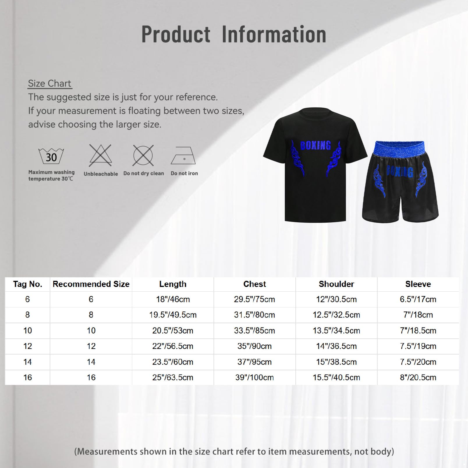 dPois Enfant Garçon T-Shirt et Short de Boxe Combat MMA Muay Thai Kick Boxing Sport Gym Vêtement de Boxe