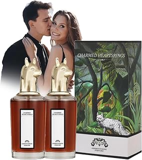 Flysmus Charmed Heartstrings Androstenone Perfume, 80ml Savagery Pheromone Perfume For Men, Sex Attractant Perfume Long-Lasting Fragrance Effect (2PCS)