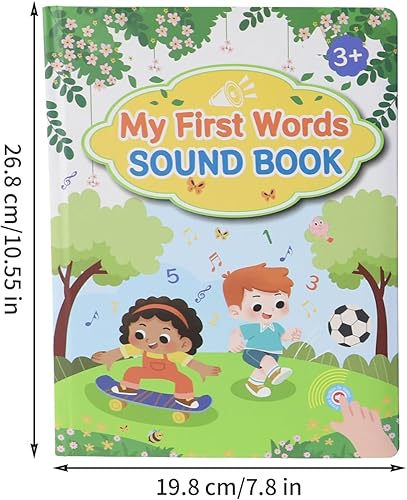 Miniatura 6 de First English Words Book Sound - Libro educativo, dispositivo de aprendizaje interactivo para hablar, guía de audio de construcción de vocabulario