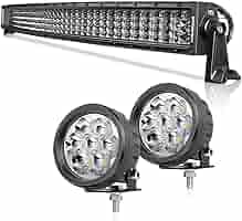 BAR ライト Amazon.com: OFFROADTOWN 54 Inch LED Light Bar with Round LED