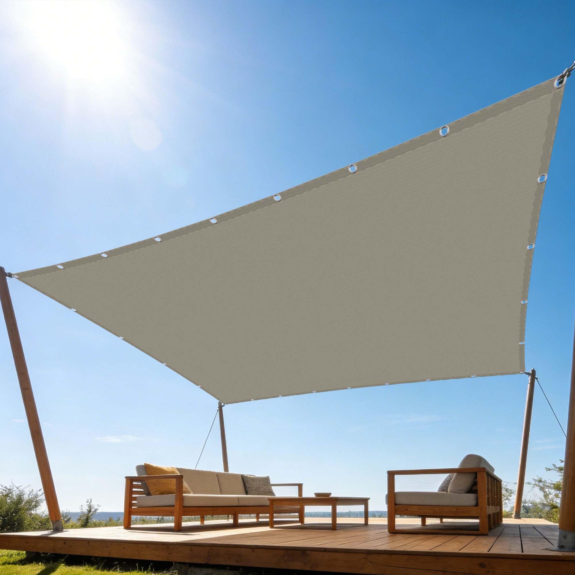 Toile d'ombrage anti UV imperméable pour éviter la chaleur et la pluie sur le balcon