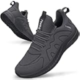 Mens Non Slip Walking Sneakers Lightweight Breathable Slip on Running Shoes Athletic Gym Tennis Shoes for Men