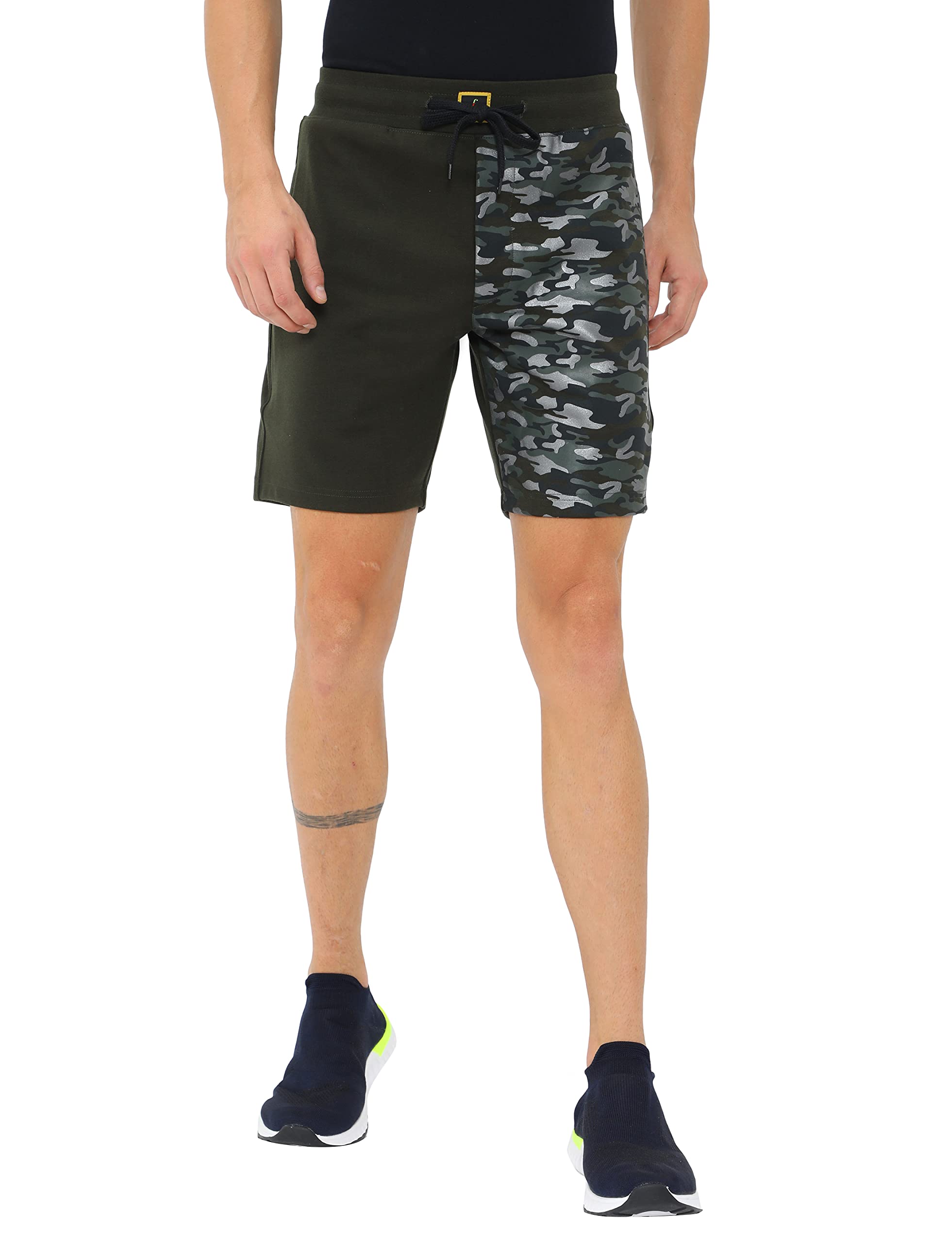 fabseasons Casual Premium Fashion Camouflage Printed Lycra Shorts for Mens with Drawstring & Pockets, Ideal for Indoors, Lounge and Sports Wear-picture-40