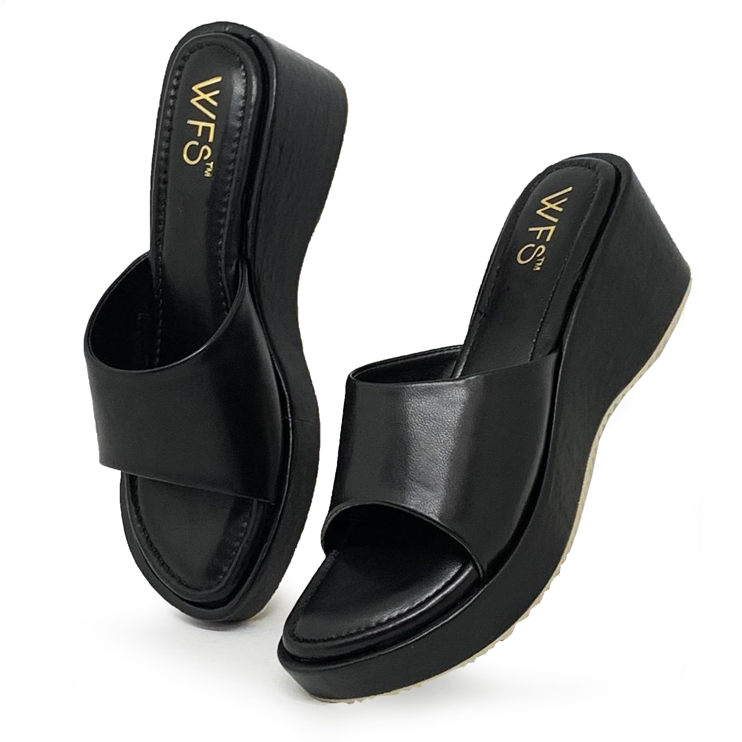 WFS Women 2.5 Inch Wedge Heel Fashion Sandal,Black,36 (B0CTQXNMVR) Amazon Price History, Amazon Price Tracker