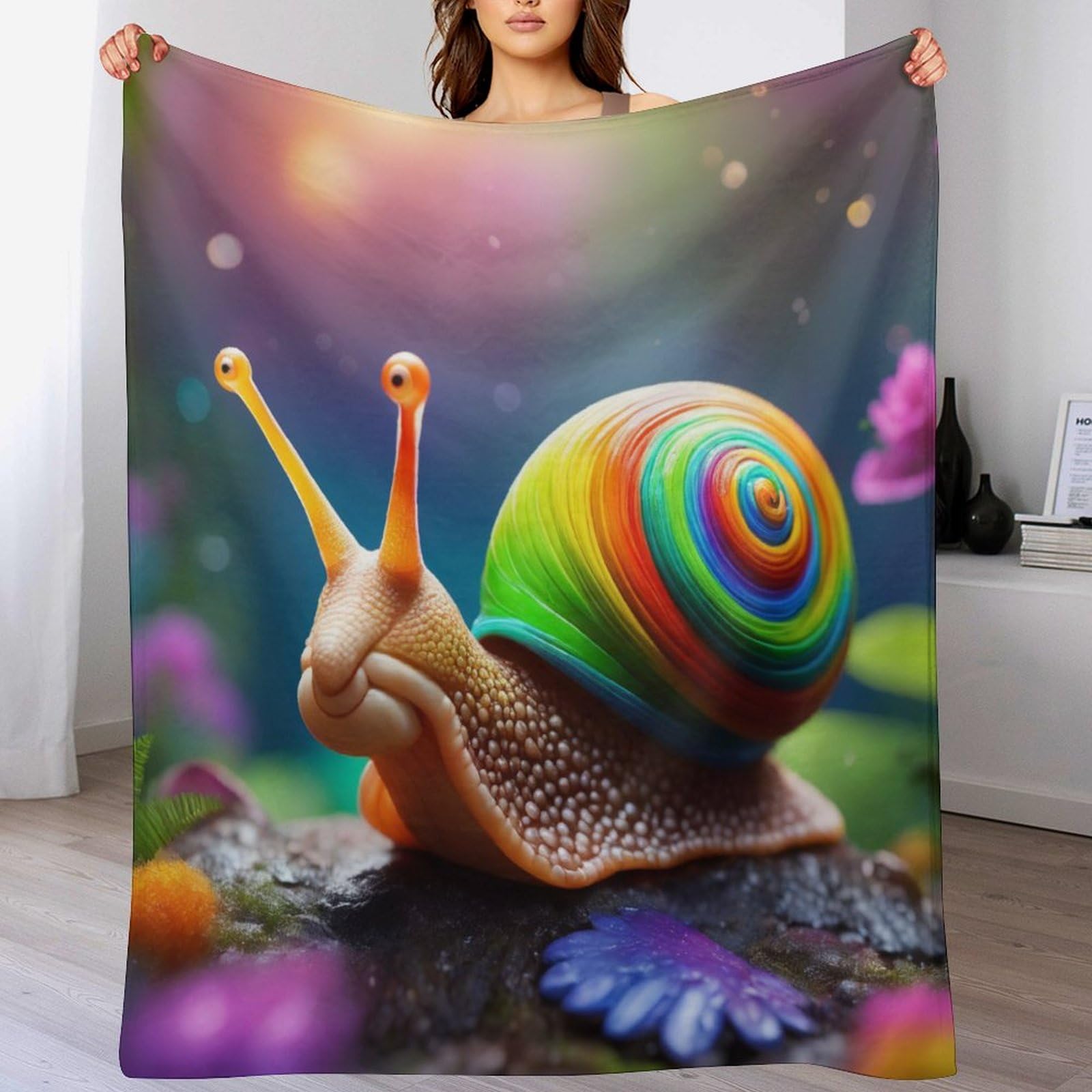Manta de franela caracol 3D de alta densidad textil y tacto suave exclusivo