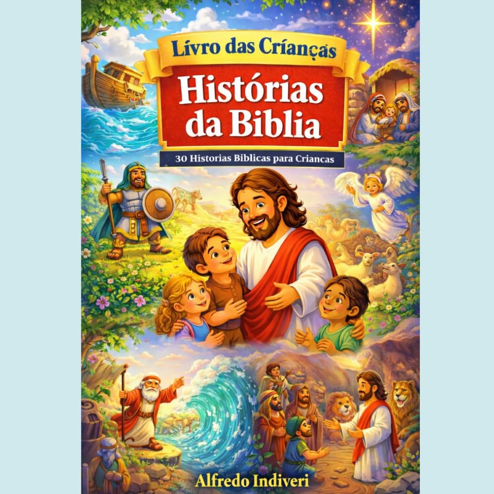 Livro das Crianças: Histórias da Bíblia: 30 histórias da Bíblia contadas de forma simples para crianças