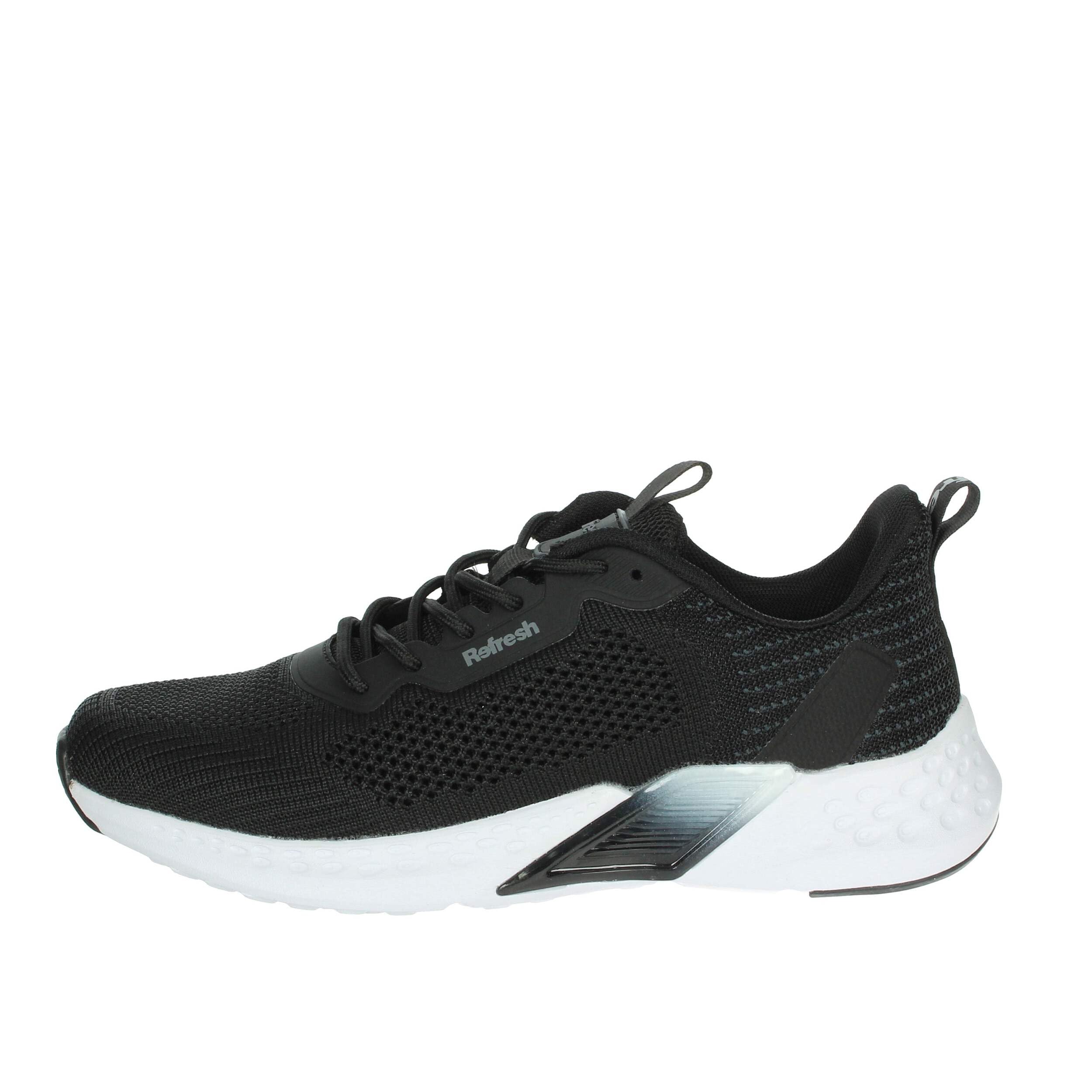 REFRESH - Sneakers Femme Noir - Chaussures Confortables et polyvalentes - Mode décontractée - Modèle 17171506 (Taille39)