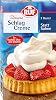 RUF Whipped Cream Vegetarian Cream Replacement with Vegetable Oil Low-Fat Cream Alternative for Strawberry Cakes Tarts Waffles Ice Cream Gluten Free 2 x 40g