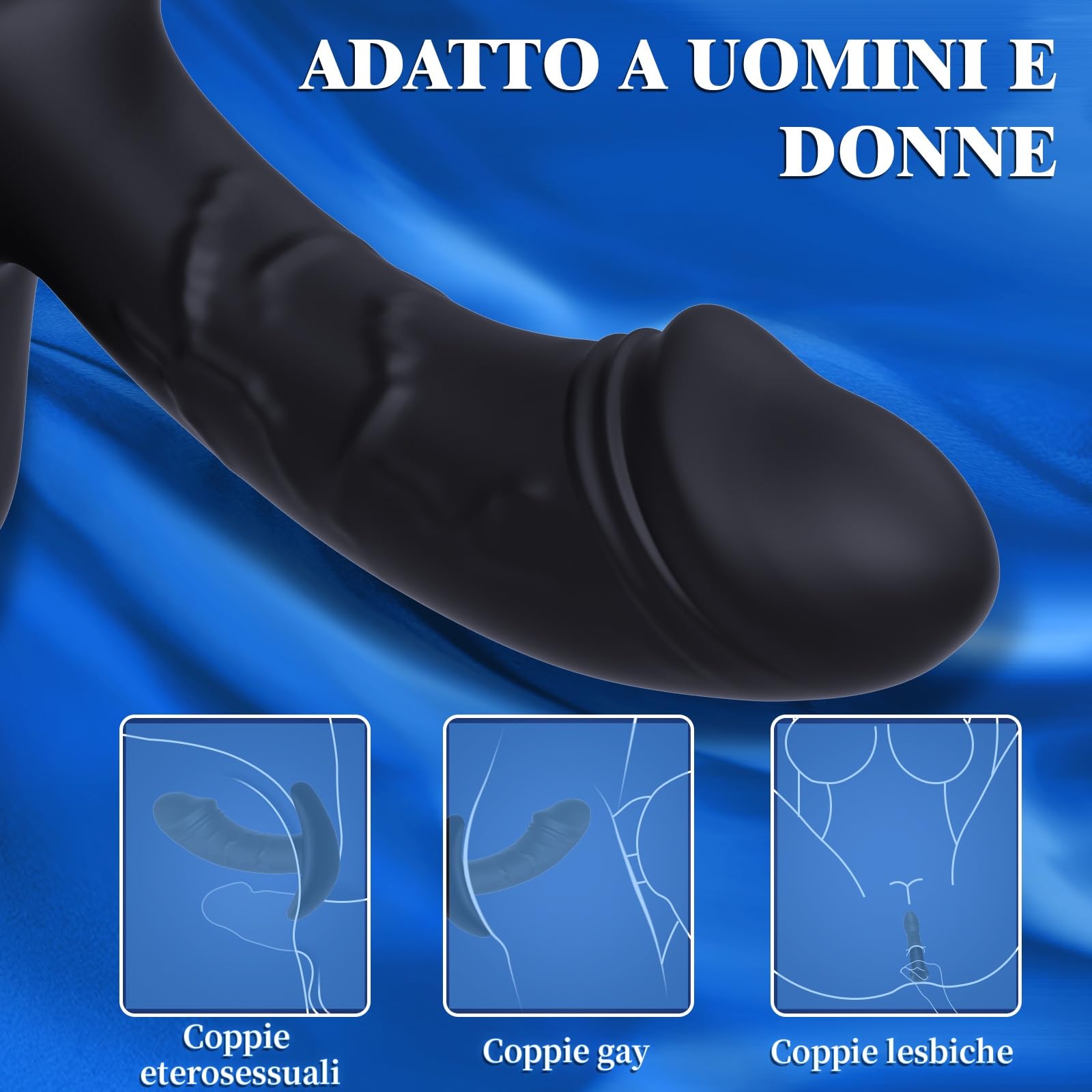 3PCS Plug Anale-Dilatatore Donna e Anale-Dilatatore Uomo Dildo Anale-Kit Set 3 Buttplug Plug Anale Silicone Analesex Sexytoysys Donna Uomo Coppia Dilatatori Anali Sex Toys (Grande, Medio, Piccolo)