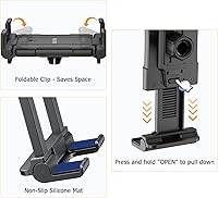 Vista 7 de OHLPRO Tablet Wall Mount Holder 360° Rotating Adjustable Universal iPad Stand for Kitchen Office Warehouse Home, Compatible with 5"-13" Phone