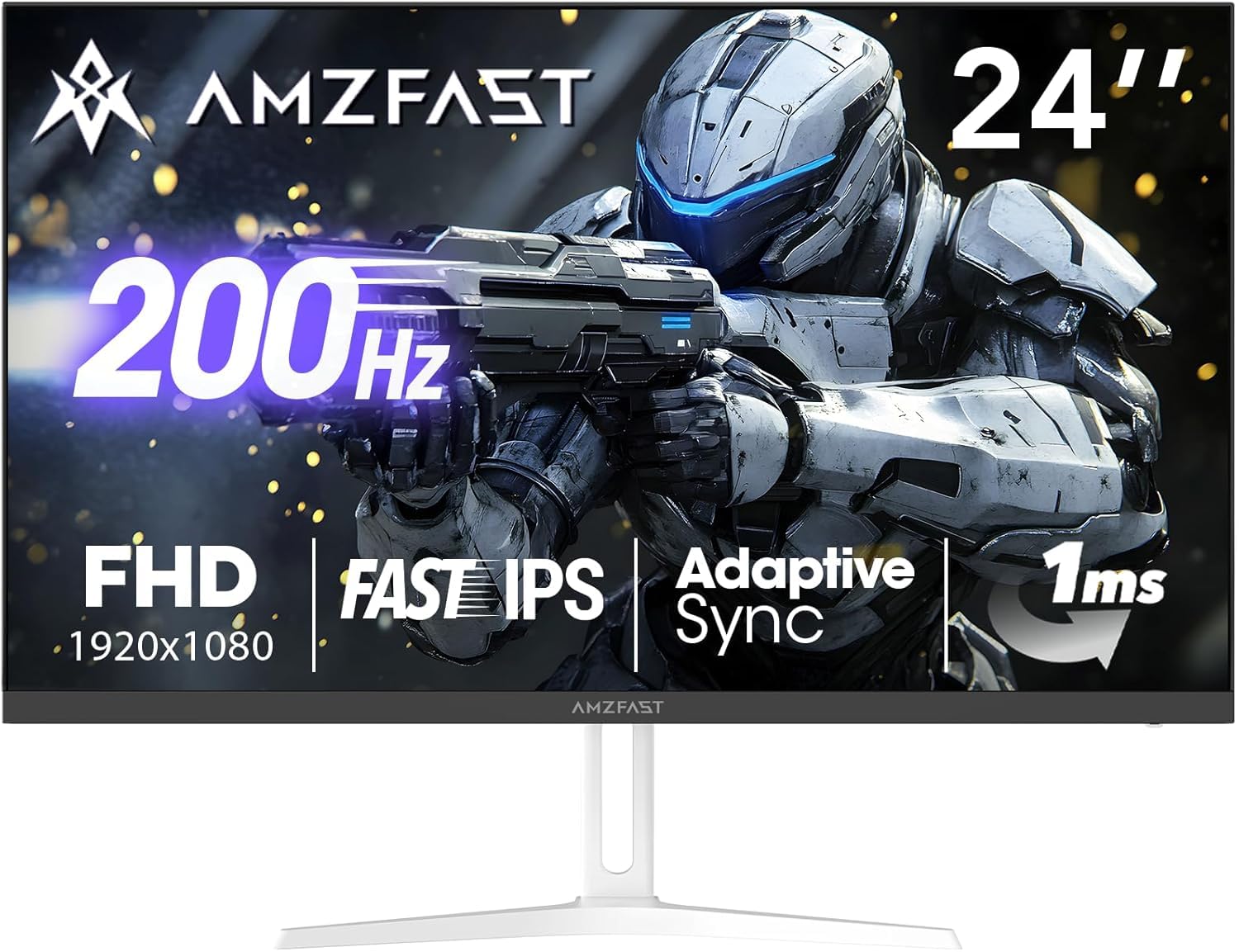 Amzfast 32 Inch Curved Gaming Monitor - 240Hz, Full HD 1920x1080P, 1ms MPRT, Adaptive-Sync, 3500:1 Contrast, DCI-P3 90%, sRGB 125%, HDR, VA 1500R, VESA 100x100MM, HDMI2.0&DP1.4 - AMZG32C1F — view 19
