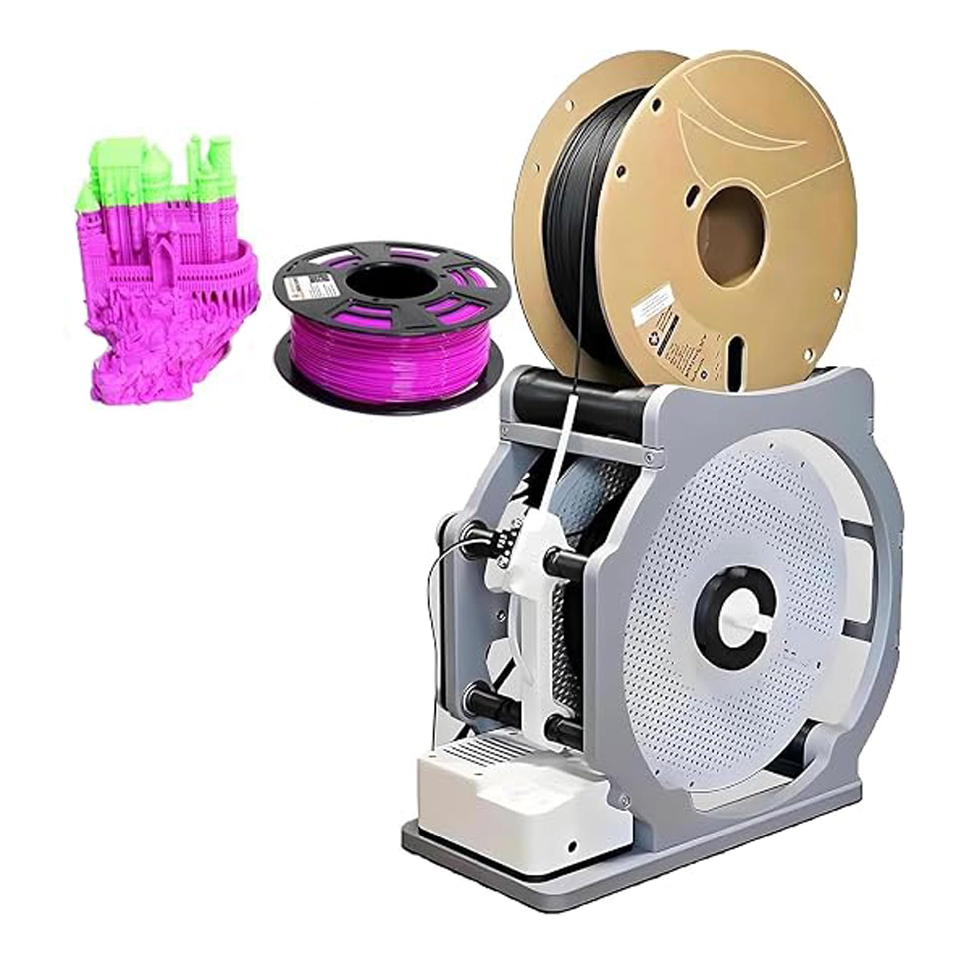 Sghjuy Au Standard 3D Industrial Electric Spool Winder With Empty Spool ,32X30x19cm
