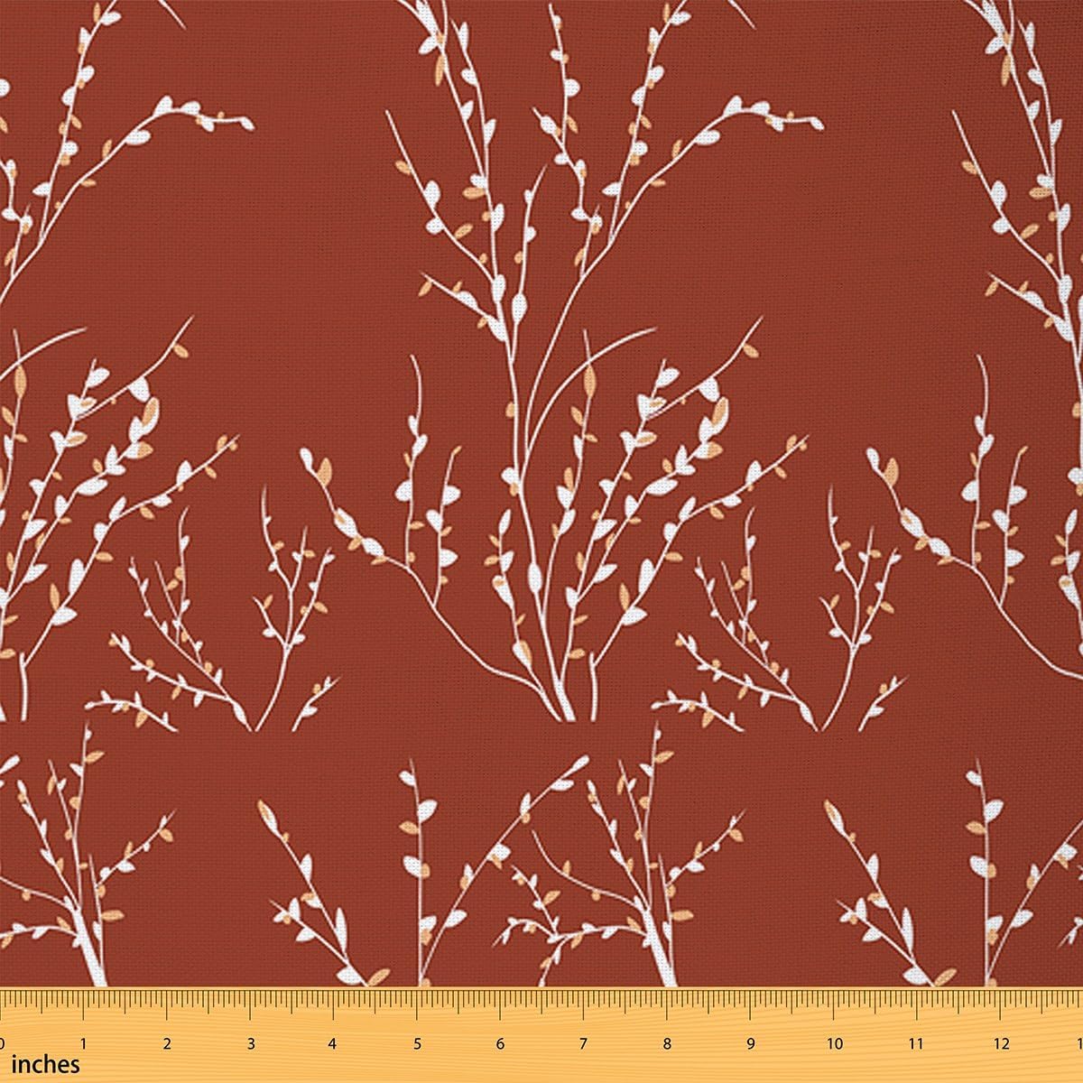 Terracotta Branches Waterproof Outdoor Fabric for Chairs 3