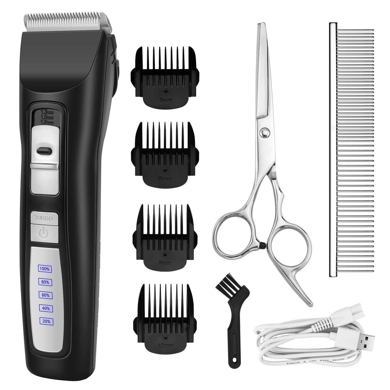 Buy Bousnic Dog Clippers 2Speed Cordless Pet Hair Grooming Clippers