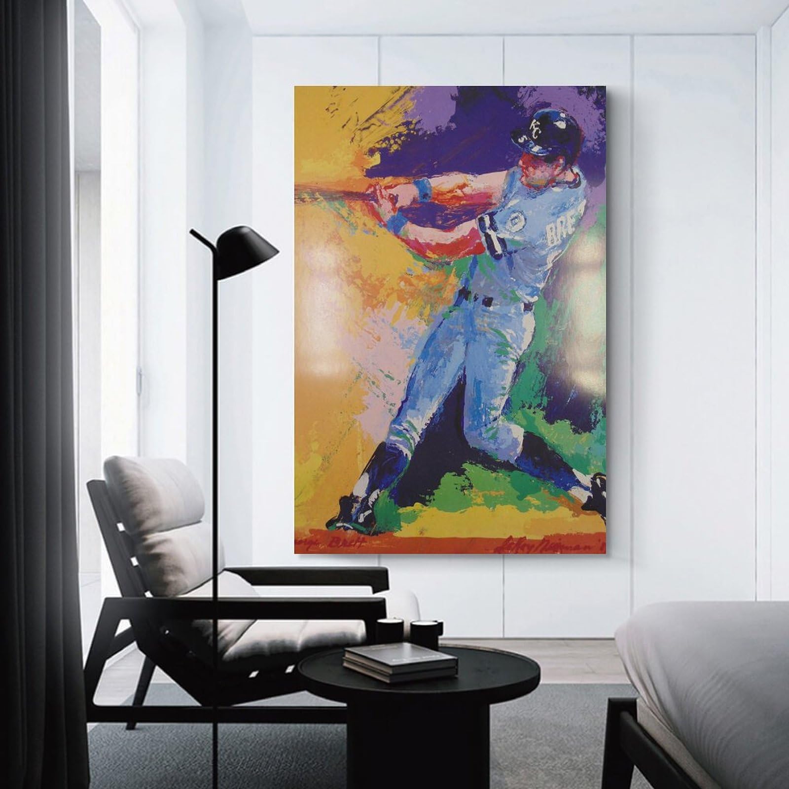 LeRoy Neiman Poster George Brett Signed 23x30 LeRoy Neiman Posters
