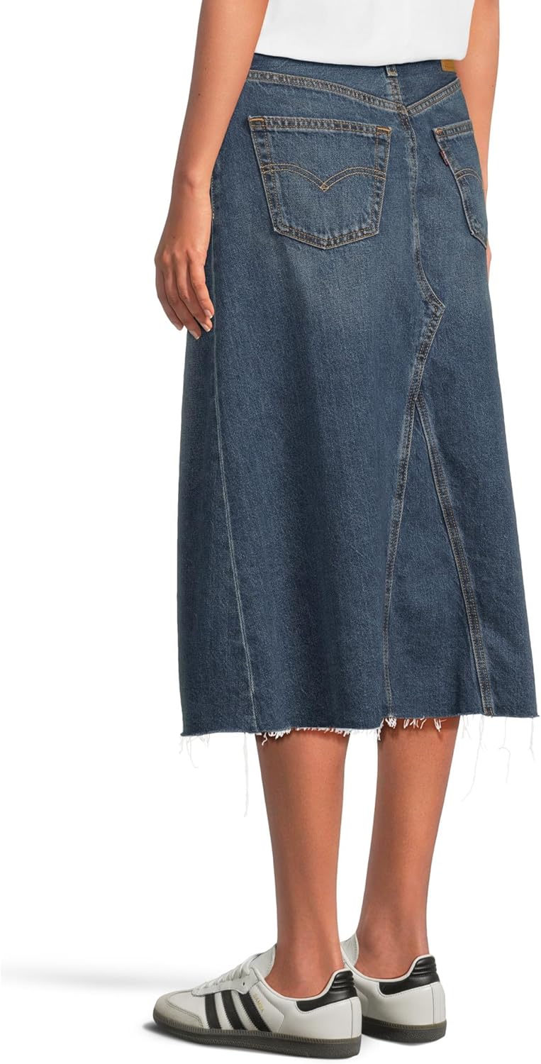Levi's Women's Hr A-line Deconstructed Midi Skirt