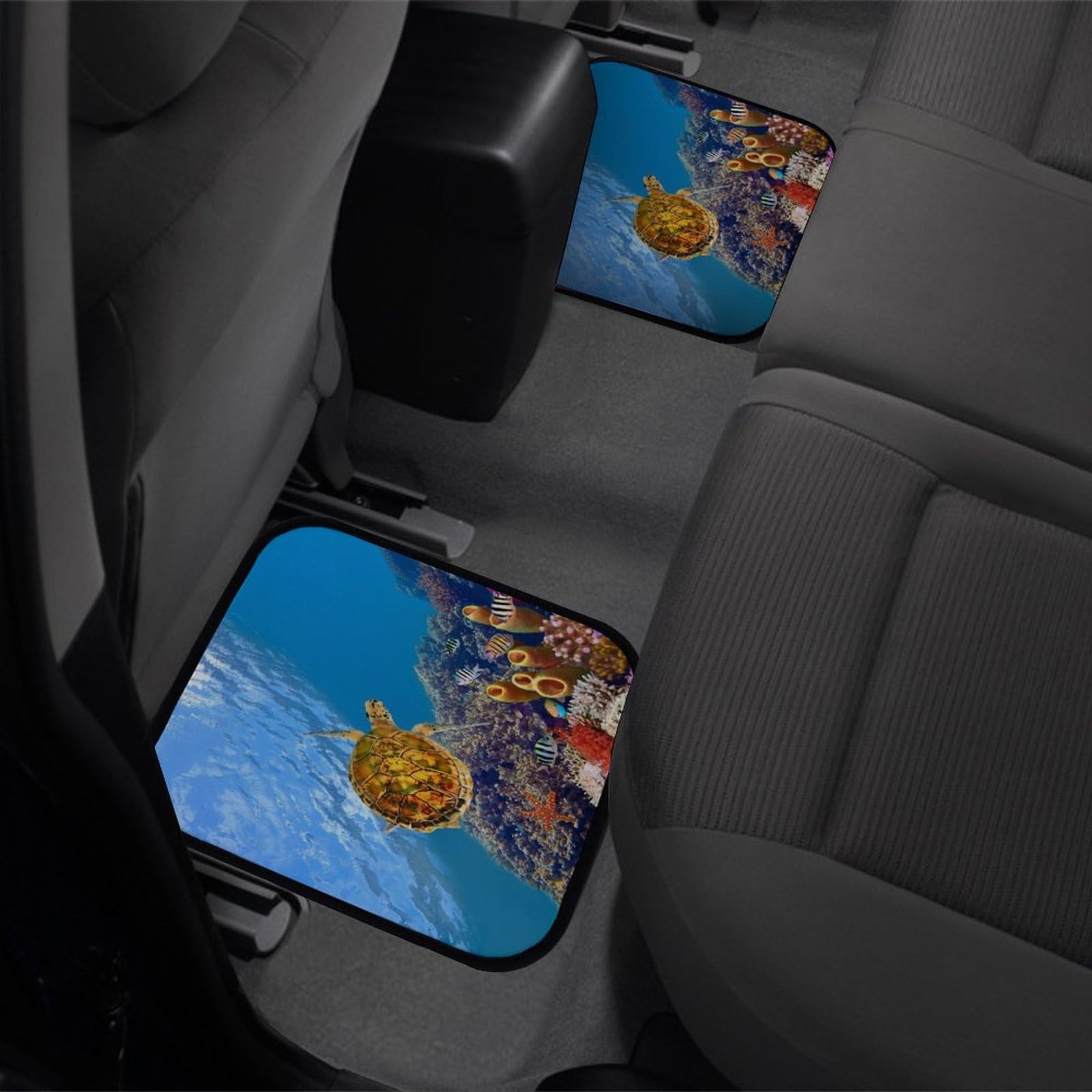 フロアマット　ウミガメ Amazon | トリッピータートルカーフロアマットセット