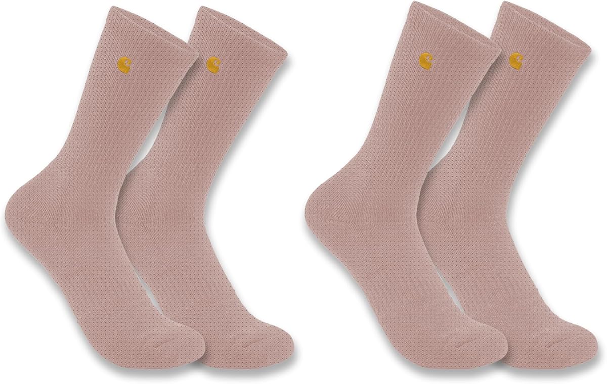 Carhartt Force Midweight Crew calcetines para mujer, paquete de 2