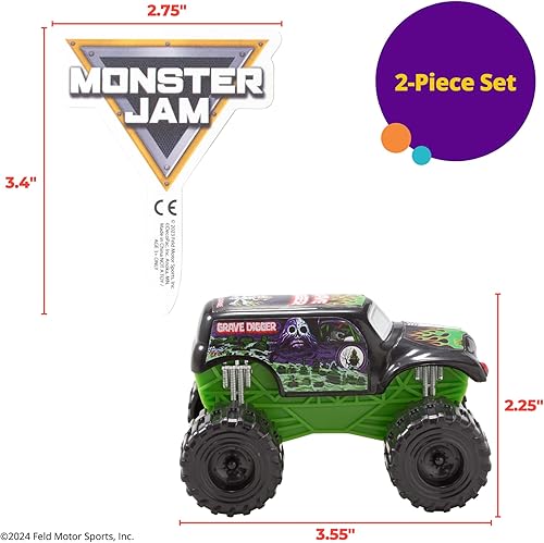 Miniatura 5 de Monster Jam Grave Digger - Decoración para tartas