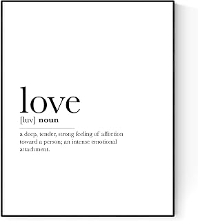 Love Quote Art Print | Definition Poster (8x10)