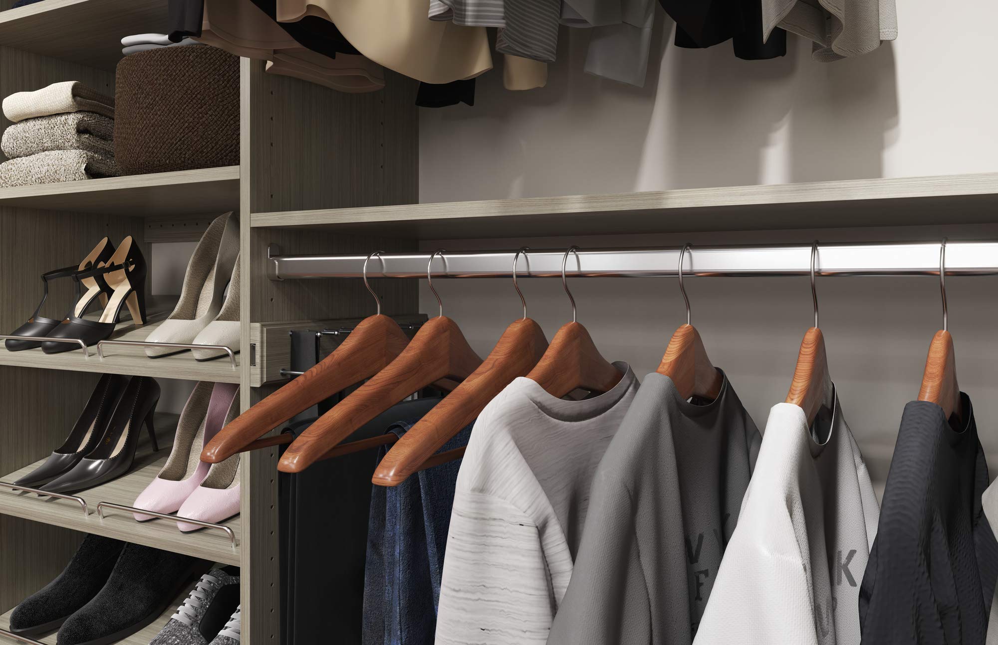 Amazon.com: Easy Track PH45-CG Dual Tower Wood Kit Closet