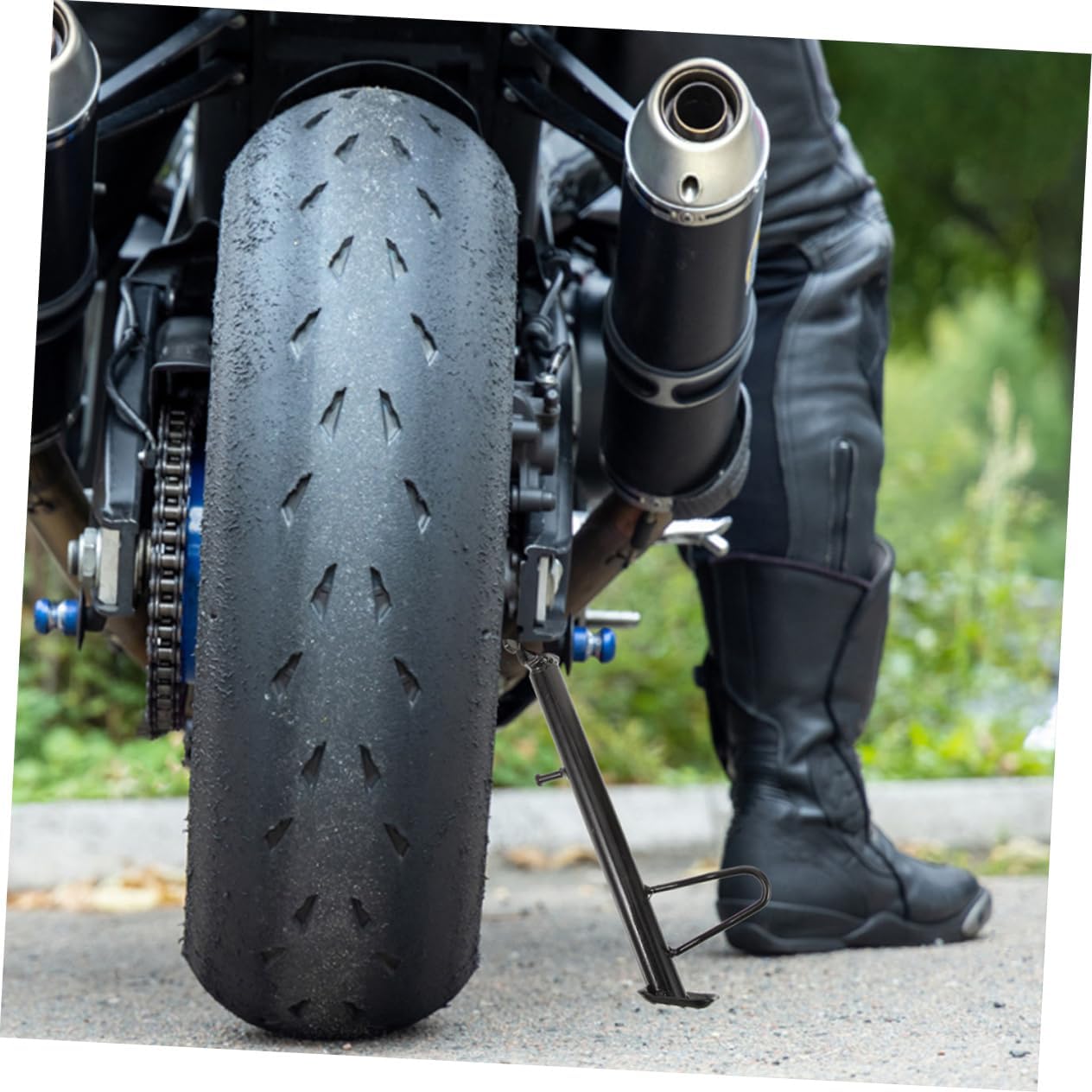 OUNONA Motorcycle Kick Stand Replacement Enhance Stability Electric Scooter Kickstand Easy Install Metal Foot Support Accessories