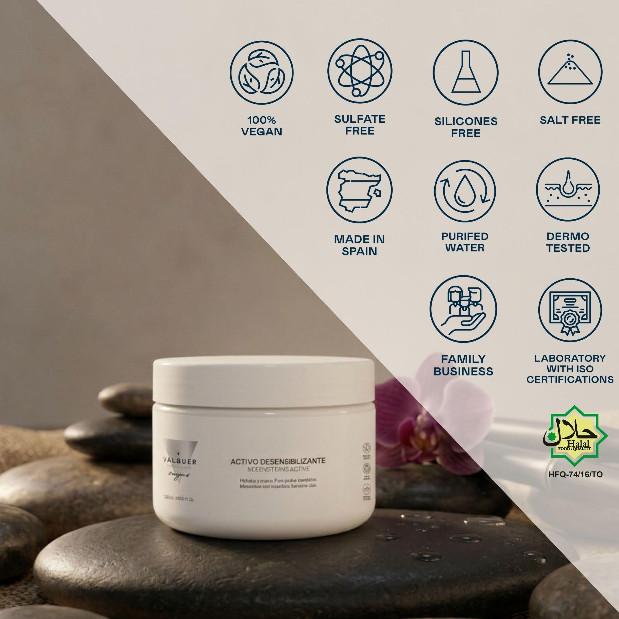 D'Bullón Crema Facial con Activo Desensibilizante para Piel Sensible - Hidratación Profunda y Calmante, Alivia Rojeces, Fortalece Barrera Cutánea, 200 ml