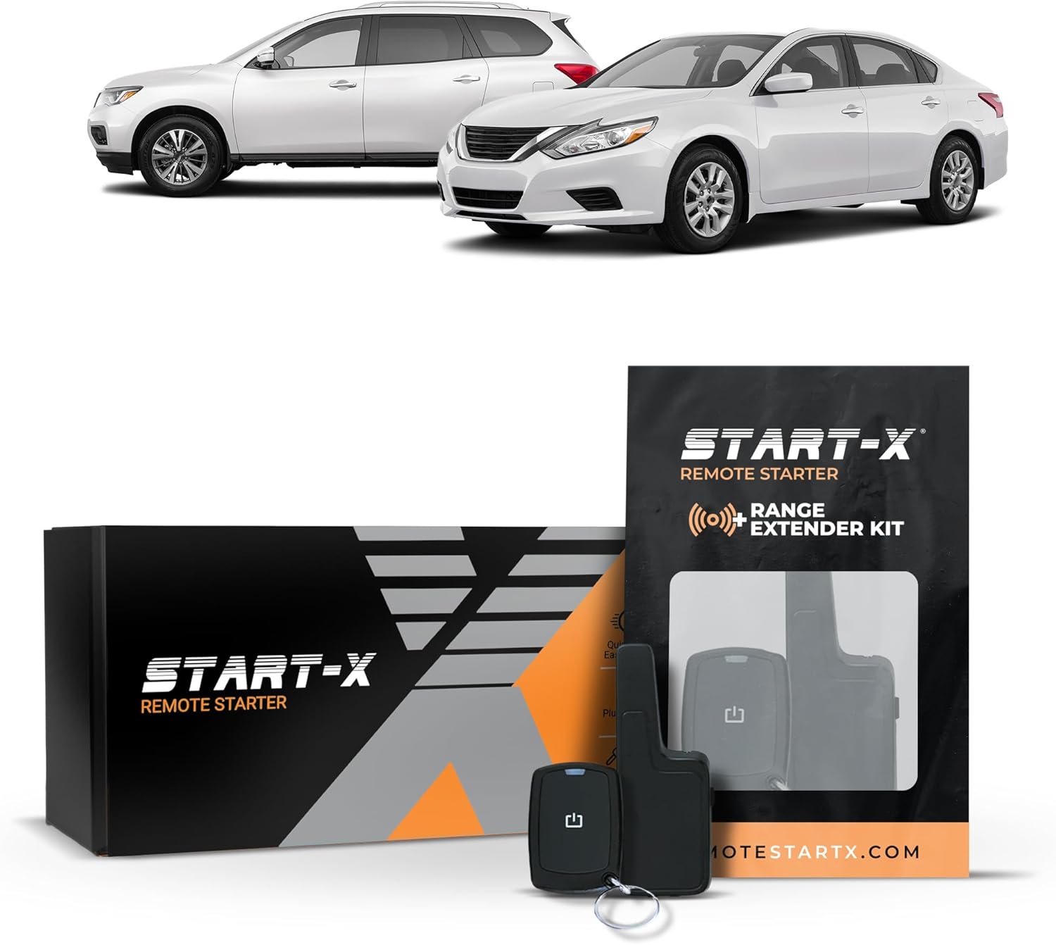 Start-X Remote Starter Kit + 2000ft 1 Way Range Extender for Nissan Altima (2013-2018), Maxima (2016-2023), Murano (2015-2023), Pathfinder (2013-2020) Vehicles with Push-to-Start Ignition
