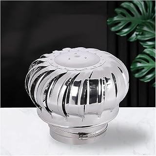Chimney Cowl with Extra Thick Blades, Smooth Rotation, High Precision, Energy Saving, No Assembly Required