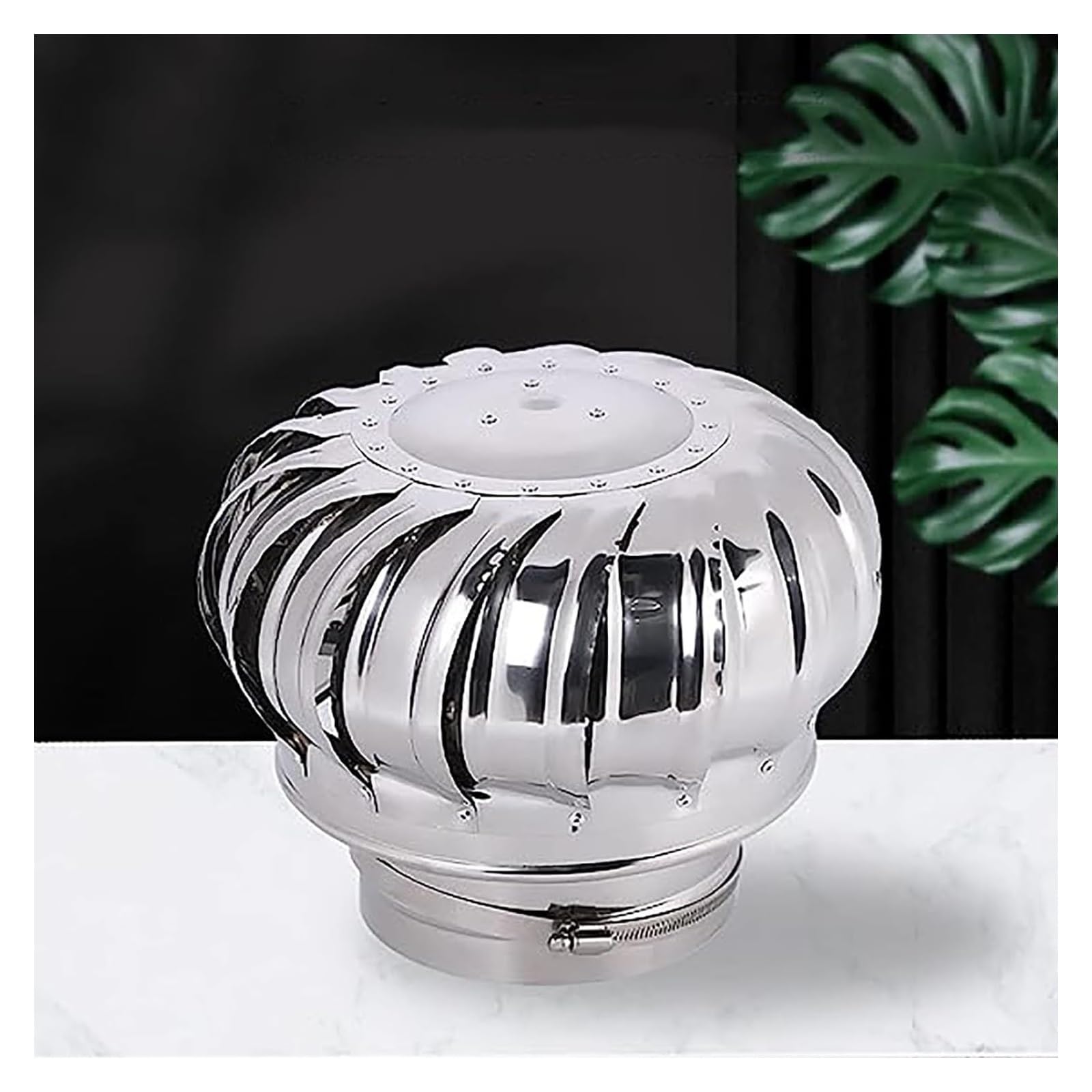 GYEQXKT Chimney Cowl with Extra Thick Blades, Smooth Rotation, High Precision, Energy Saving, No Assembly Required