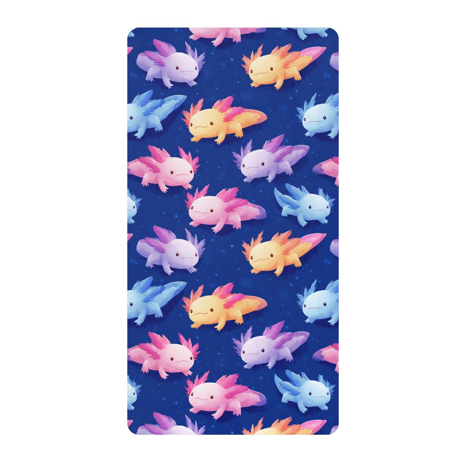 Drap housse berceau axolotl en coton extensible pour lit bébé fille et garçon