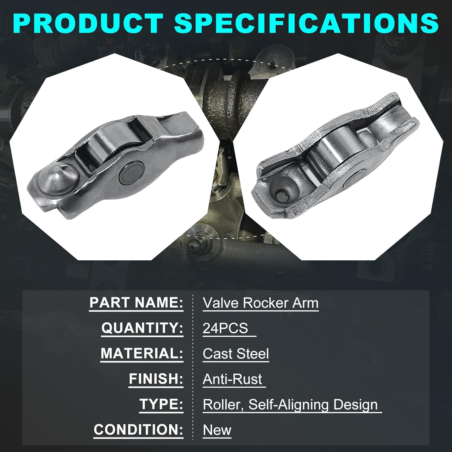 Rocker Arm and Lifter Kit w/Gasket for Jeep Grand Cherokee Wrangler, Chrysler 200 300, Dodge Challenger Charger Journey Grand Caravan, Ram 1500, V6 3.6L Pentastar, Replace 5184296AH 5184332AA