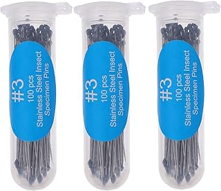 500PCS Stainless Steel ，Entomology Specimen Butterfly Collection Needles Pinning Kit Suitable for School/Lab/Entomology Dissection