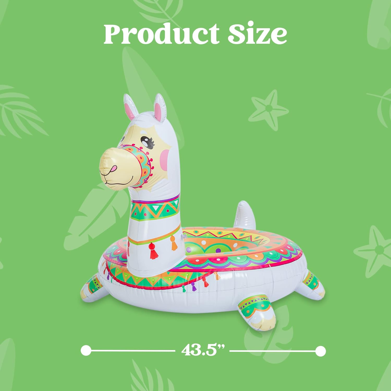 SLOOSH Inflatable Llama Pool Float 43.5”, Pool Tubes, Fun Beach Floaties, Summer Pool Raft Lounger, Swim Party Toys, Swimming Pool Party Decorations for Kids & Adults