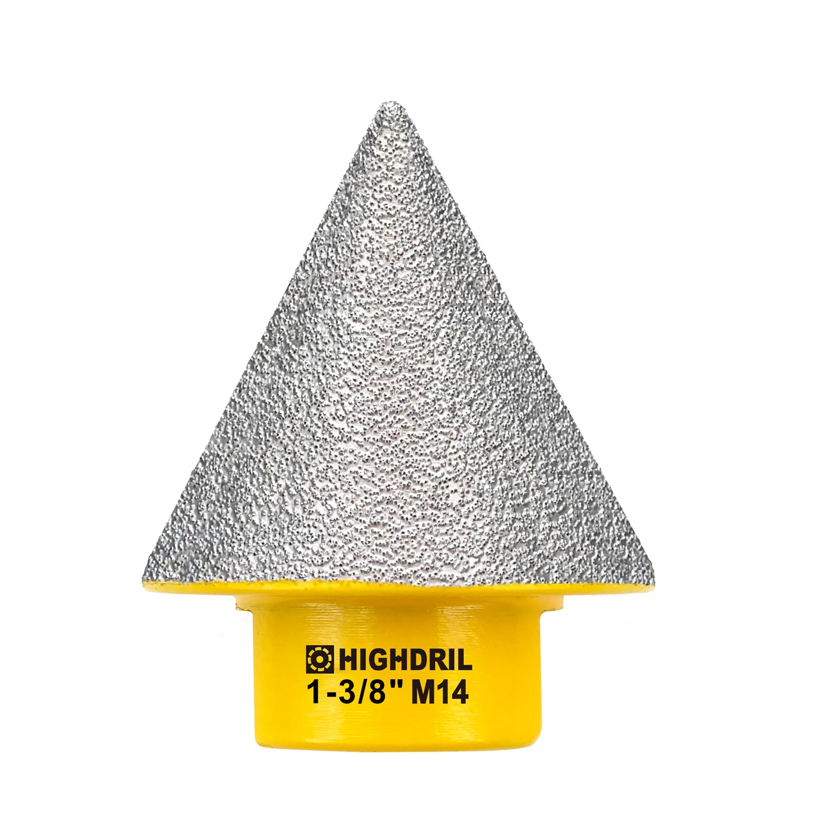 Diamant Fingerfräser - HIGHDRIL 35mm Diamant-Fasenfräser mit M14 Gewinde zum Vergrößern und Beschneiden bestehender Löcher in Porzellan, Keramik, Marmor, Granit