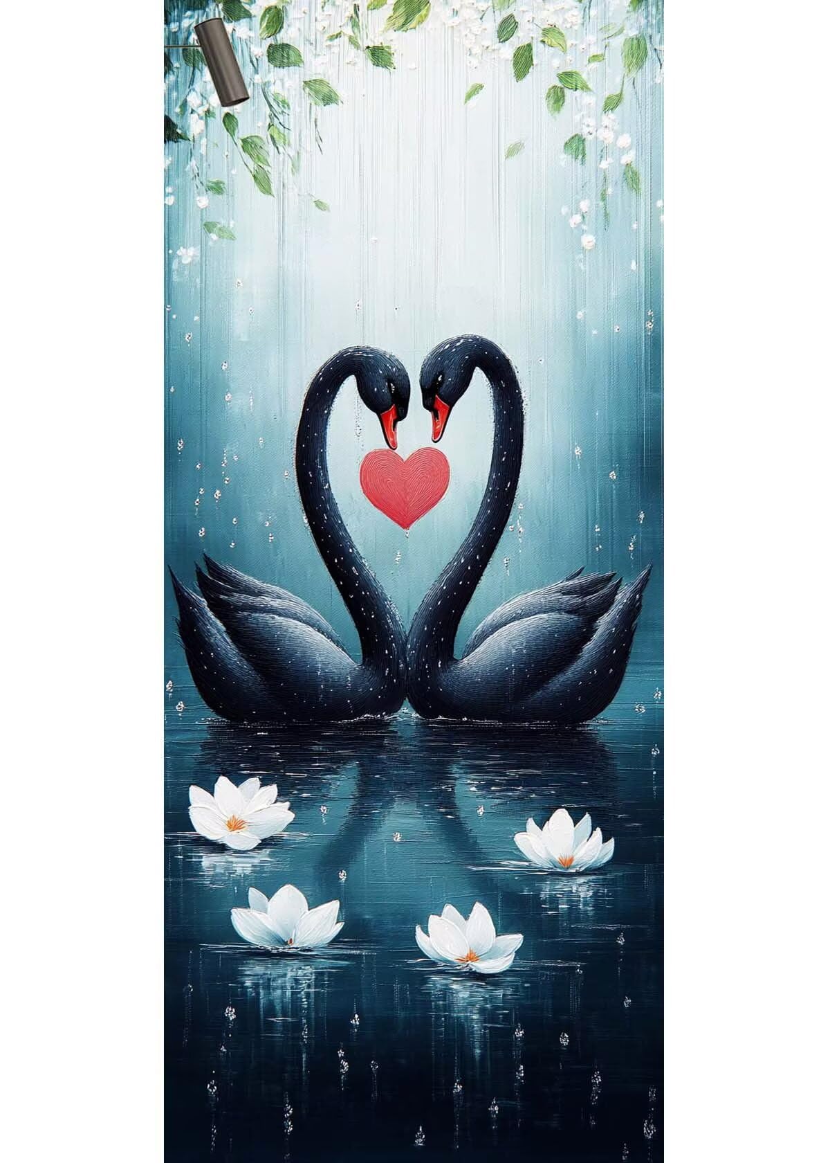 Diamond Painting Couple Diamond Painting Adulte Cygne Diamant Painting Enfant,DIY Peinture Diamant Broderie Kit Complet Diamant Art Set Tableau Perle Decoration Maison Idee Cadeau Femme 70x200cm Z1139