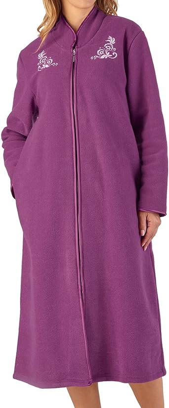 amazon ladies zipped dressing gowns